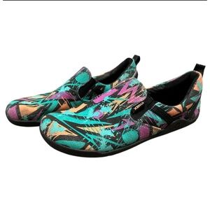 Xero Shoes Womens 7.5 Multicolor Aptos Graphic Slipon Barefoot Minimalist